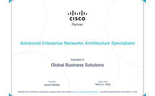 Image for PR_-_GBS_KSA_Achieves_Cisco_Advanced_Enterprise_Networks_Architecture_Specialization_06-12-2024_